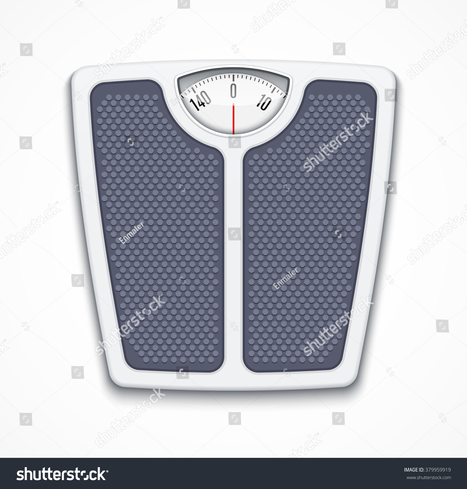 Analog Bathroom Scale Stock Vector (Royalty Free) 379959919 | Shutterstock