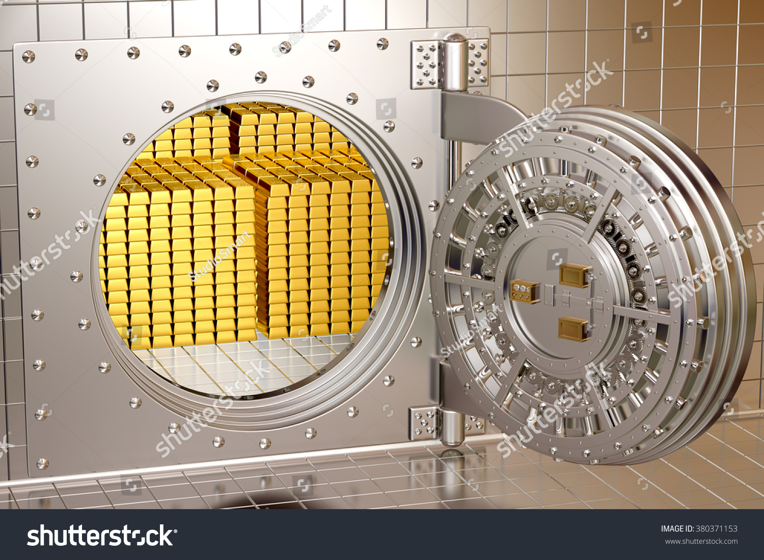 Bank Vault Gold Bars Stock Illustration 380371153 | Shutterstock