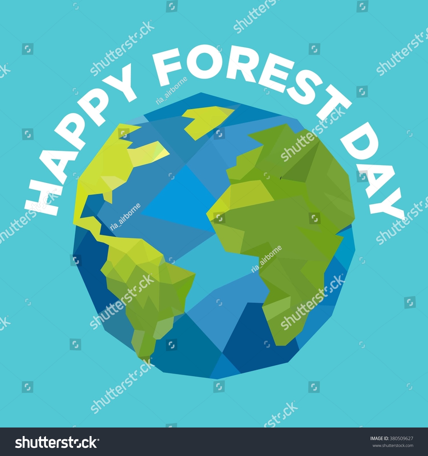 Forest Day Poster Vector Template Stock Vector (Royalty Free) 380509627