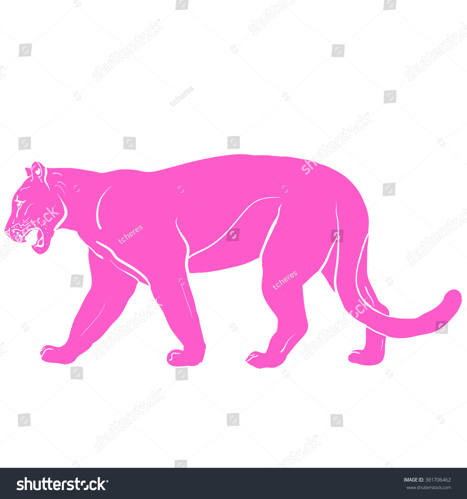 Розовая пантера силуэт