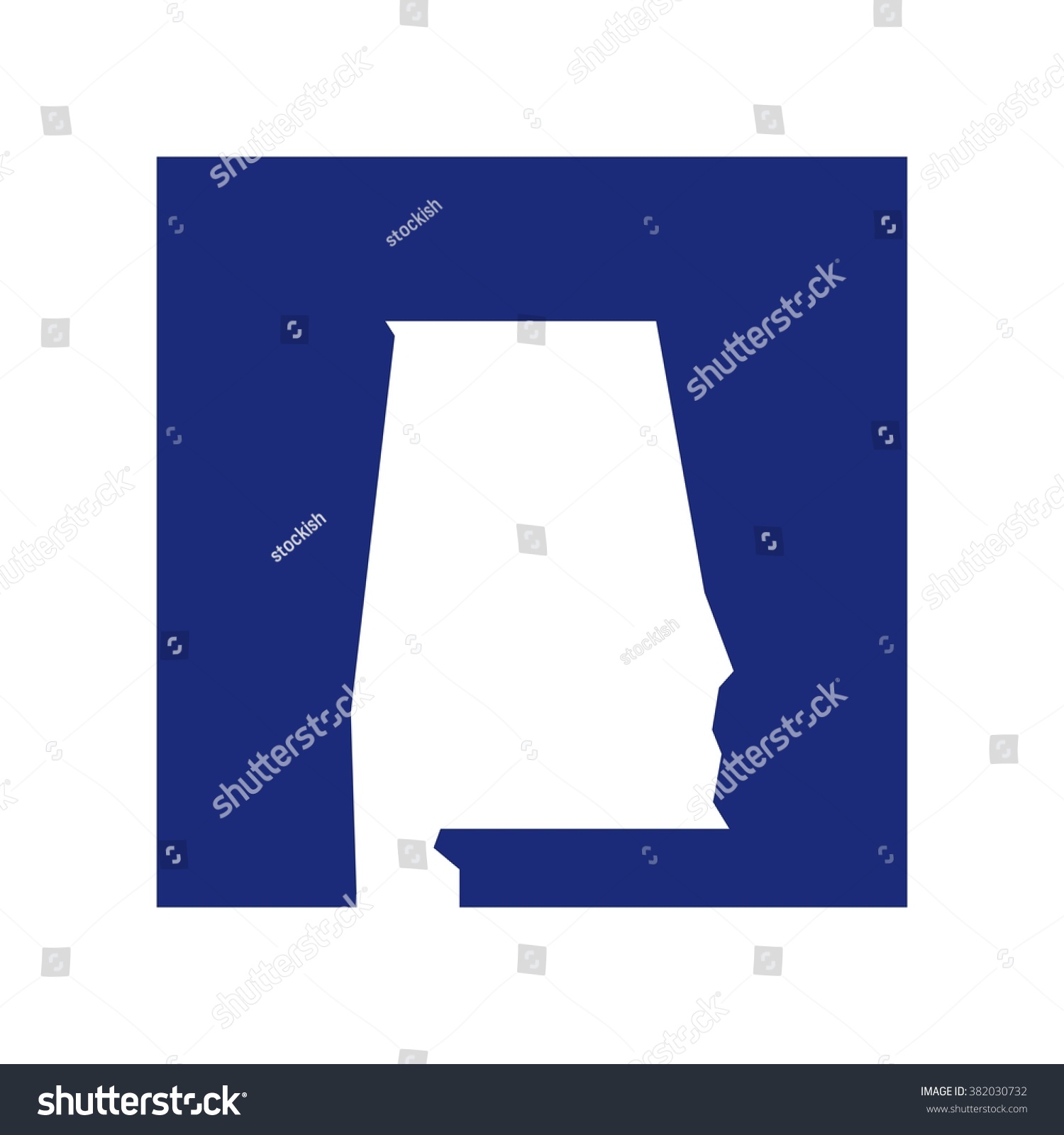 Alabama Logo Vector Map Vector Stock Vector (Royalty Free) 382030732 ...