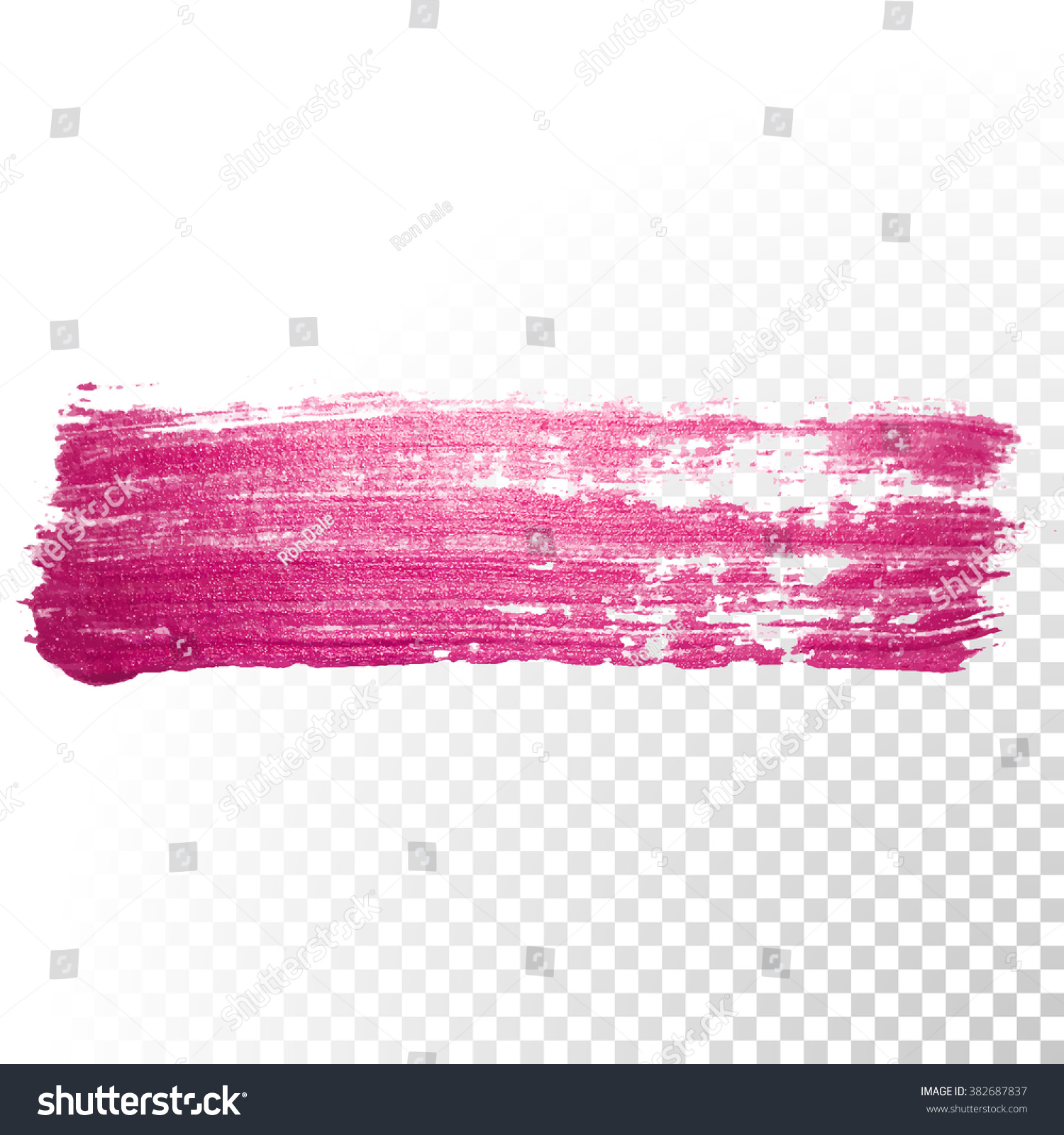 Vector Pink Watercolor Brush Stroke Abstract Stock Vector (Royalty Free ...