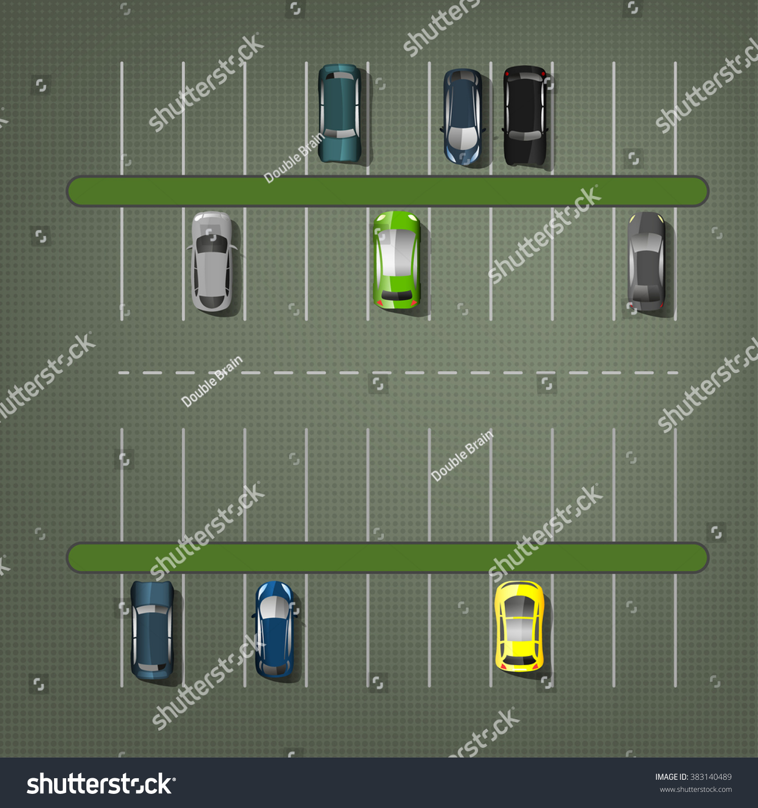 Vector Parking Lots Stock Vector (Royalty Free) 383140489 | Shutterstock