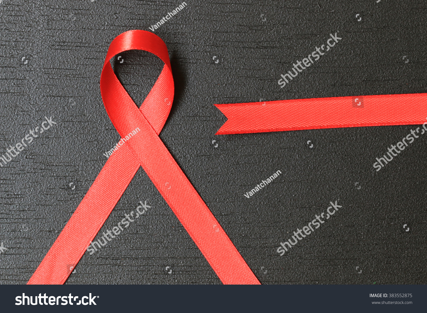 Red Ribbon Aids Awareness Stock Photo 375054682 | Shutterstock