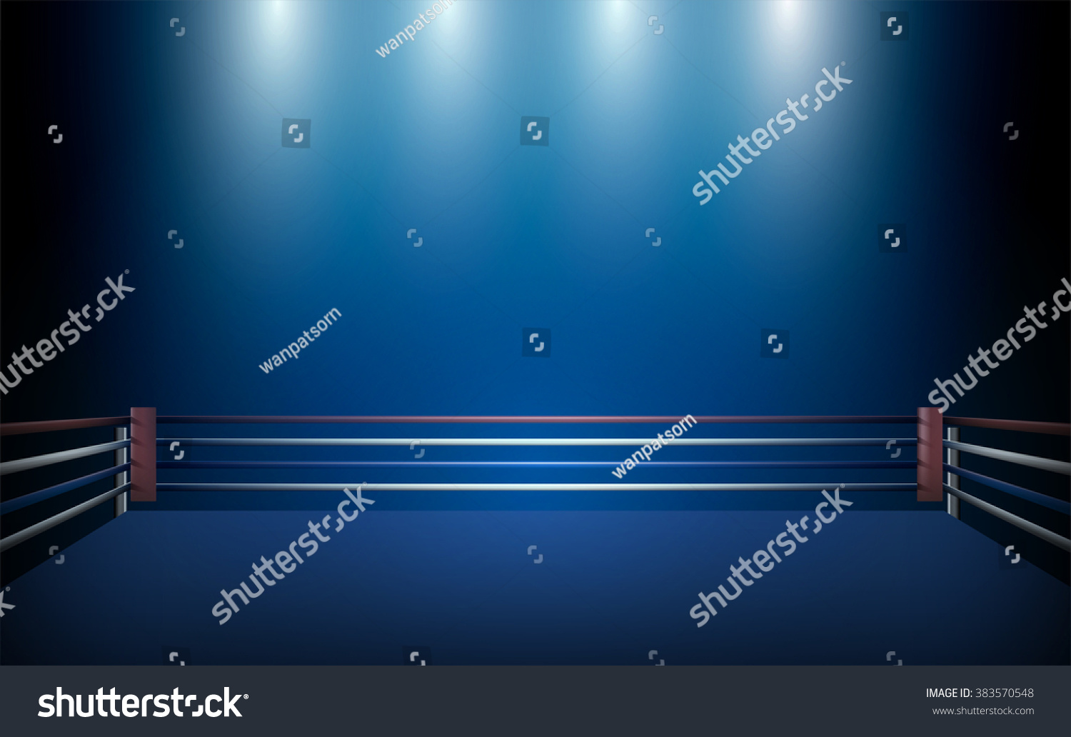 Boxing Ring Floodlights Vector Design Stock Vector (Royalty Free ...