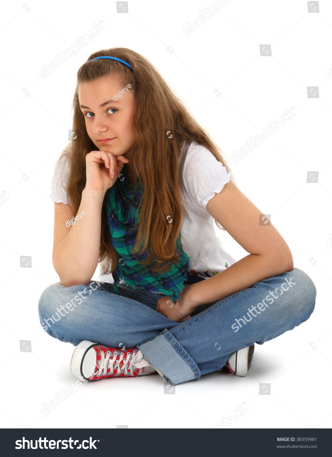 Teen On White Background Stock Photo 38359981 | Shutterstock