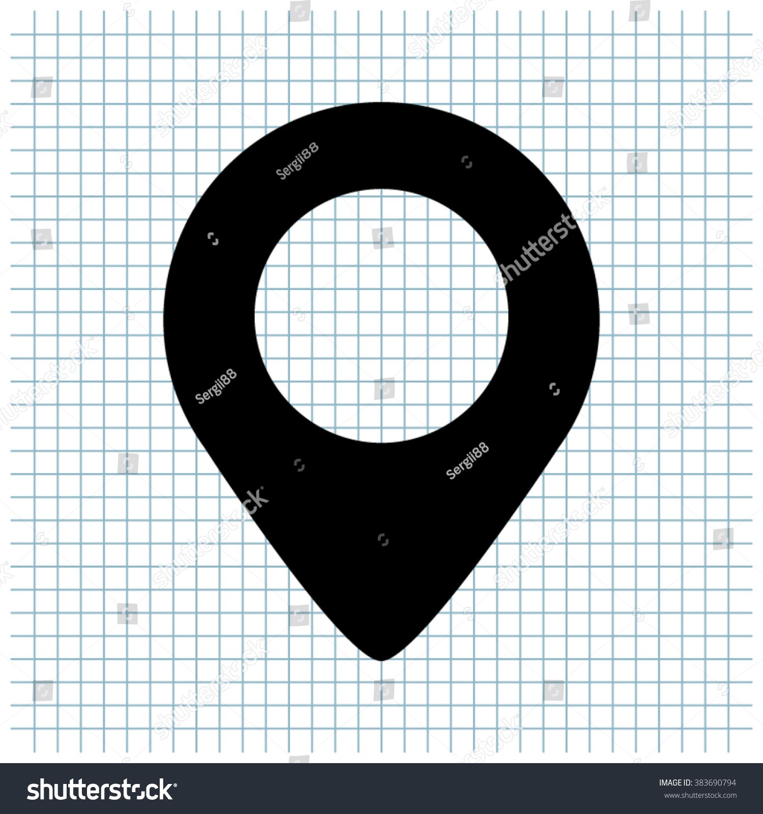 Map Pointer Vector Icon Stock Vector (Royalty Free) 383690794 ...