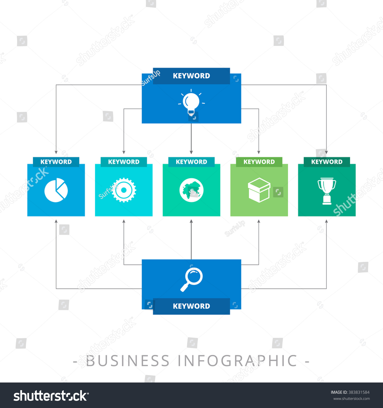 Vertical Tree Diagram Template Stock Vector (Royalty Free) 383831584 ...