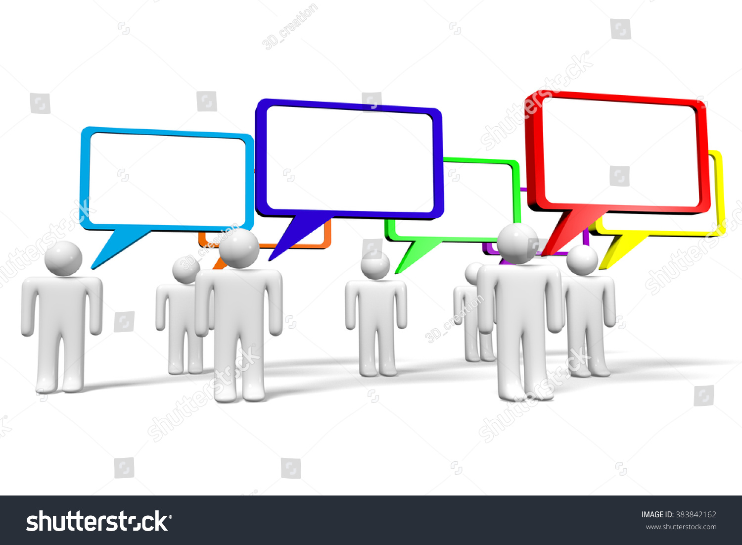 3d Cartoon Characters Speech Bubbles Great Stock Illustration 383842162 3d Cartoon Characters Speech Bubbles Great Stock Illustration 383842162