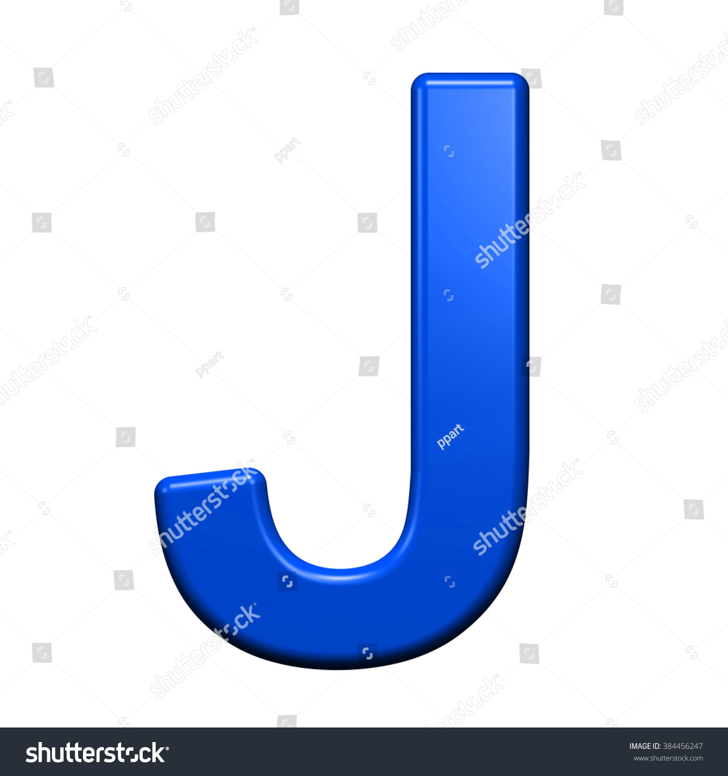 One Letter Blue Alphabet Set Isolated Stock Illustration 384456247 ...