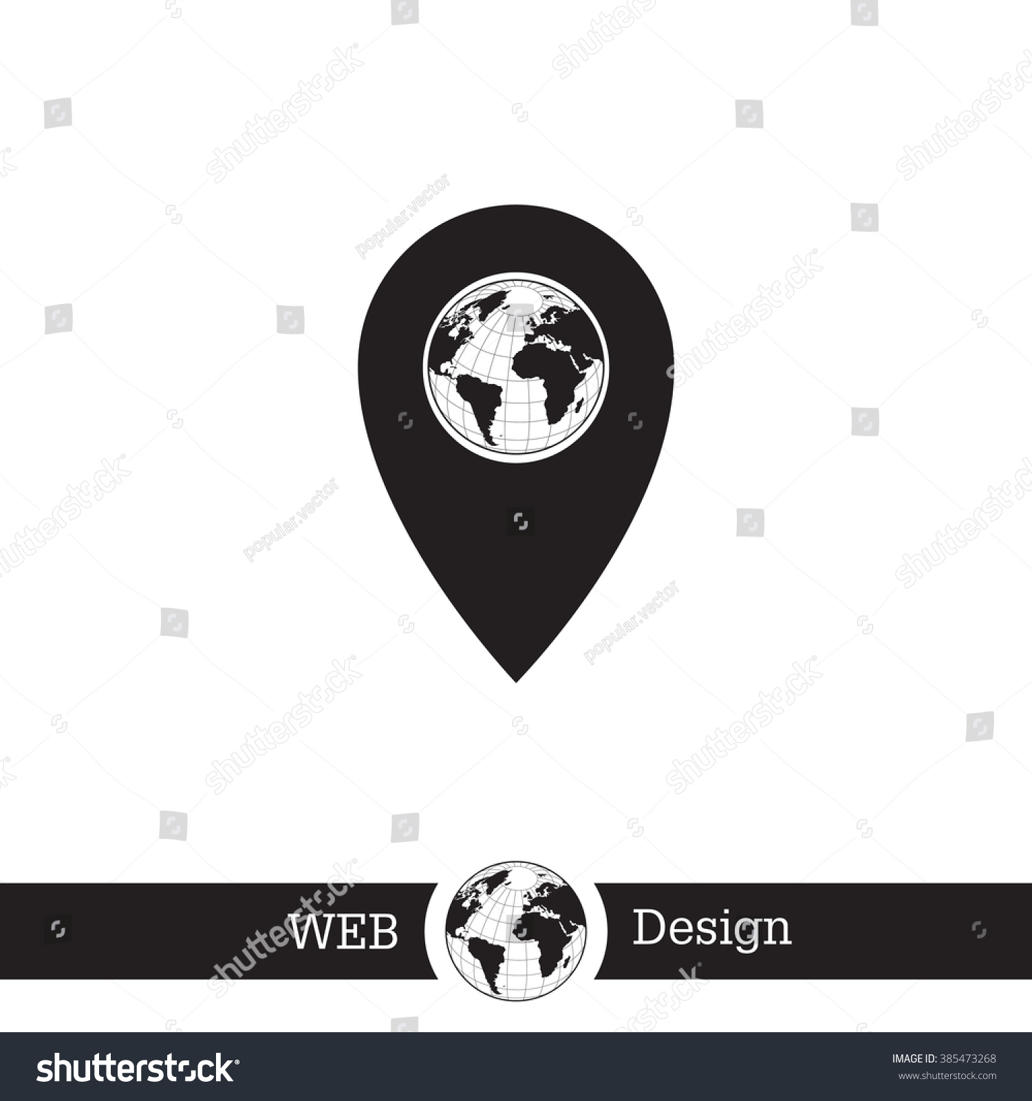 Map Pointer Icon Vector Illustration Stock Vector (Royalty Free ...