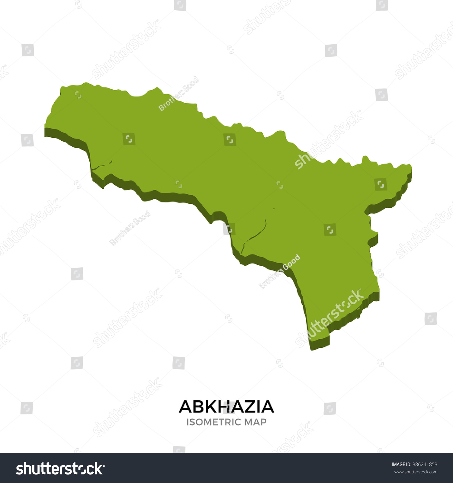 Isometric Map Abkhazia Detailed Vector Illustration Stock Vector   Stock Vector Isometric Map Of Abkhazia Detailed Vector Illustration Isolated D Isometric Country Concept For 386241853 