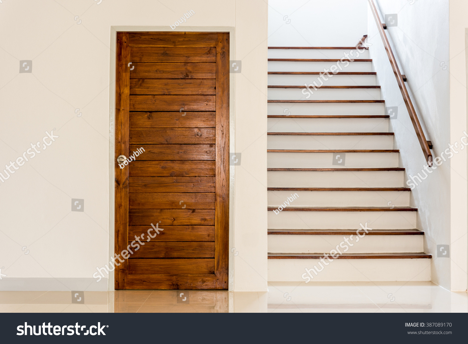 Door Beside Stairs Stock Photo 387089170 | Shutterstock