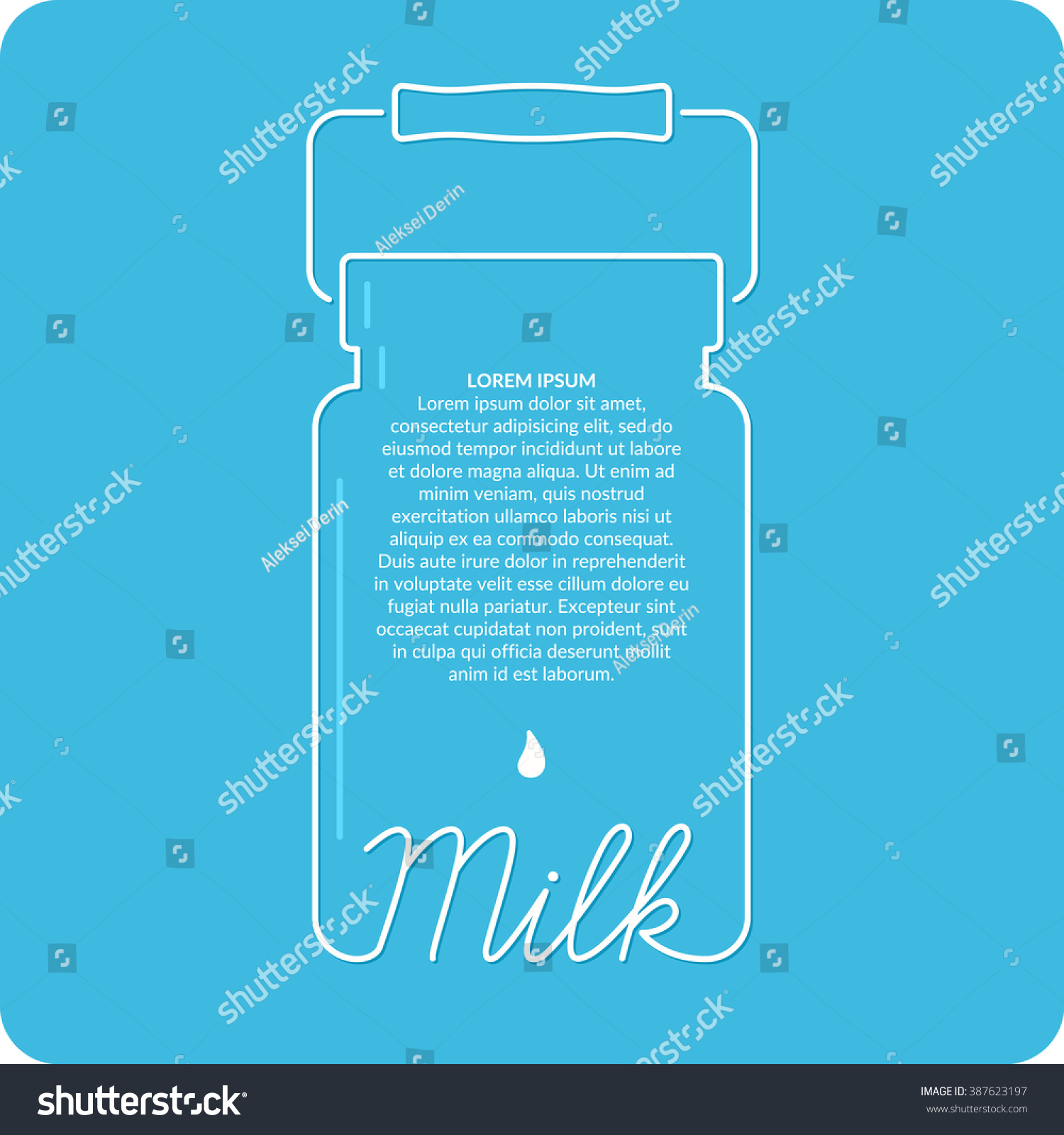 Original Concept Poster Advertise Milk Vector Stock Vector Royalty Free 387623197 Shutterstock