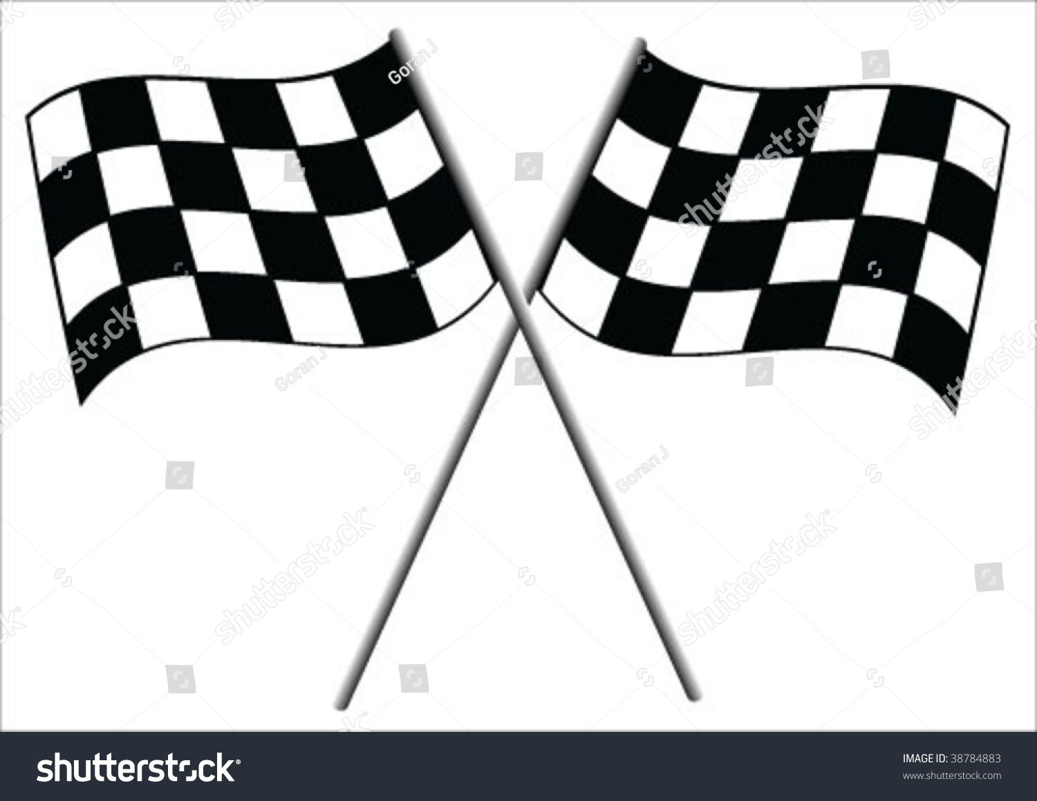 Checkered Flag Stock Vector (Royalty Free) 38784883 | Shutterstock