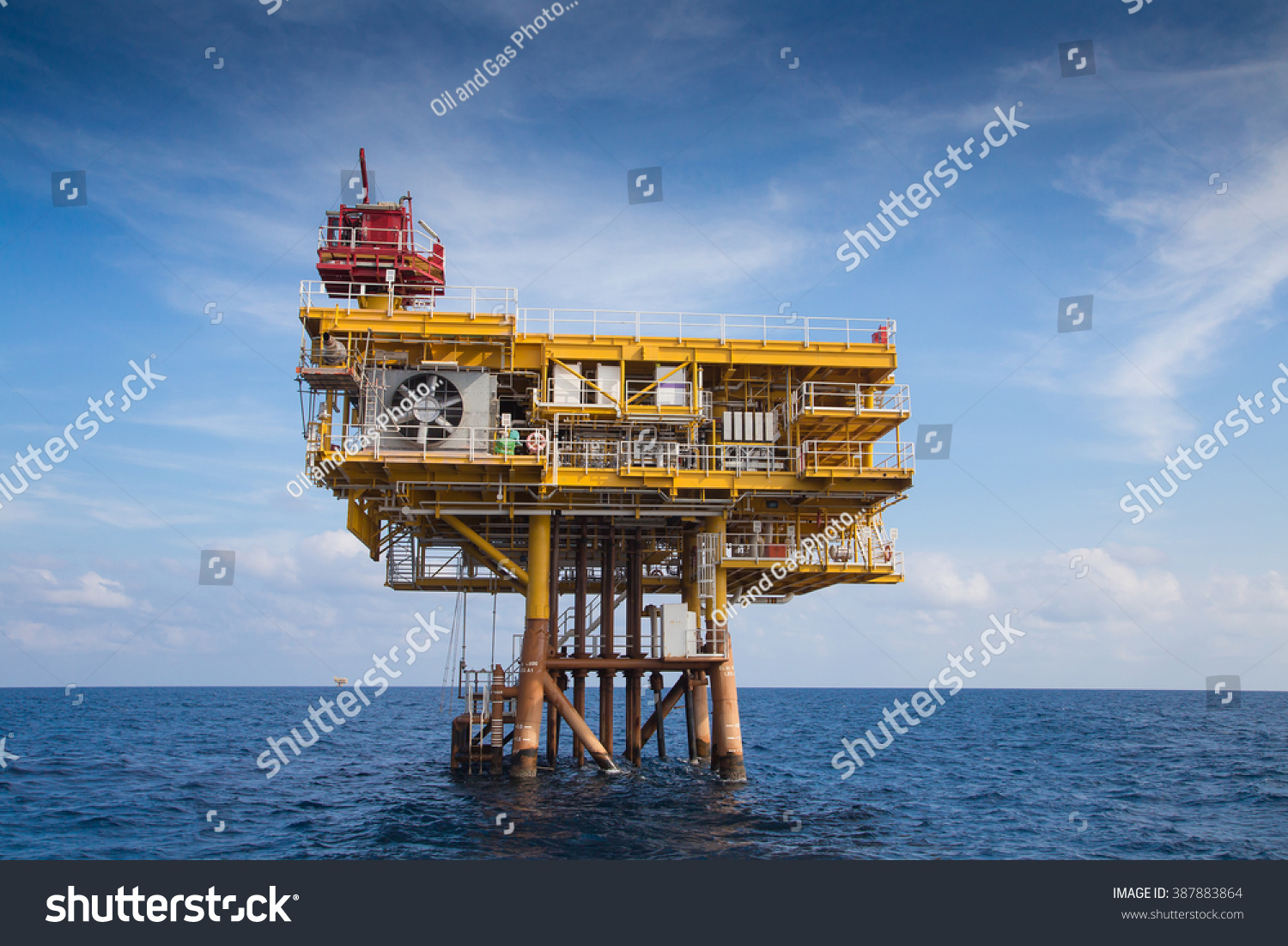 Oil Gas Remote Wellhead Platform Oil Stock Photo 387883864 | Shutterstock