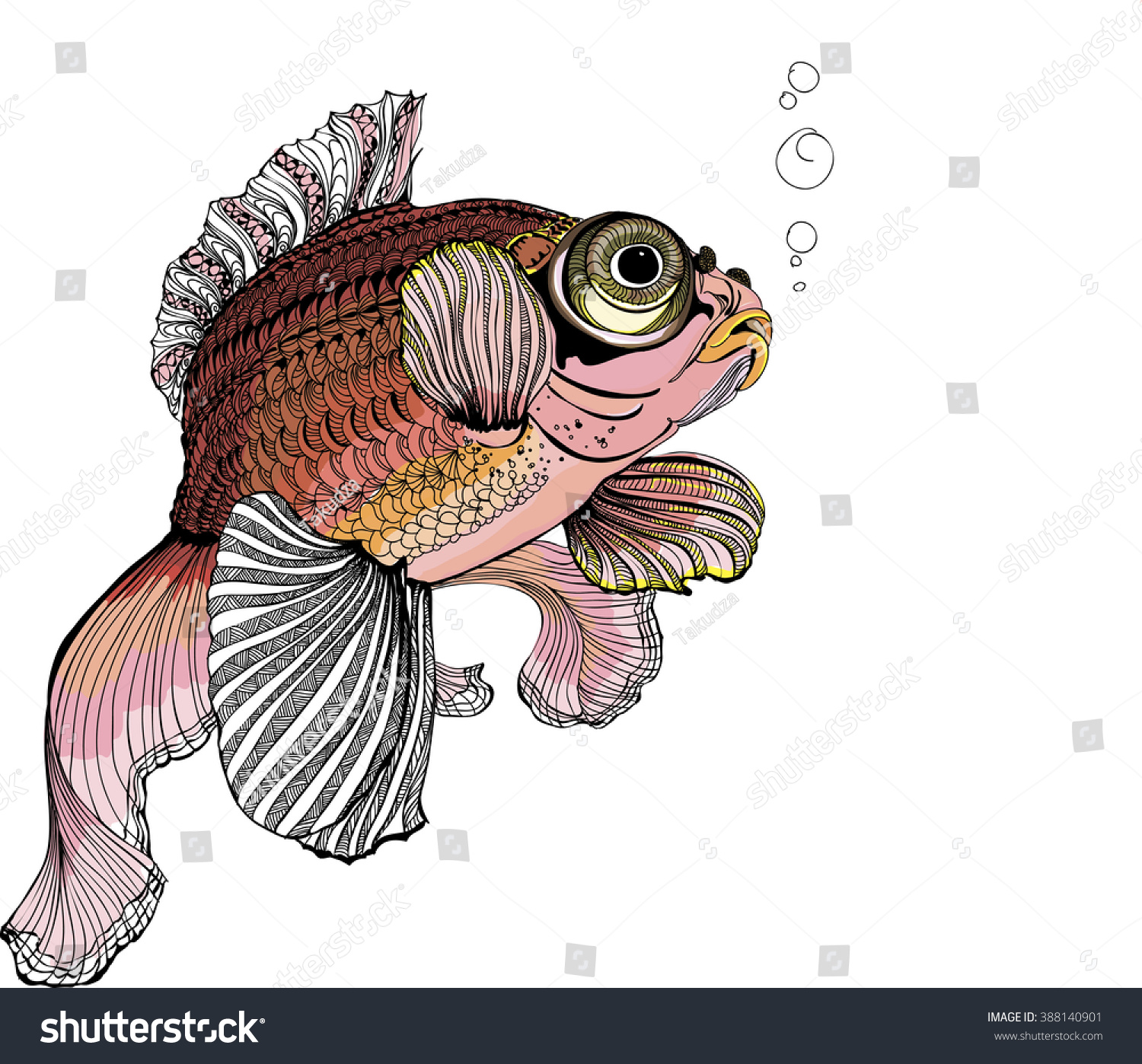 Drawing Gold Fish Tradition Chinese Fish Stock Vector Royalty Free Drawing Gold Fish Tradition Chinese Fish Stock Vector Royalty Free
