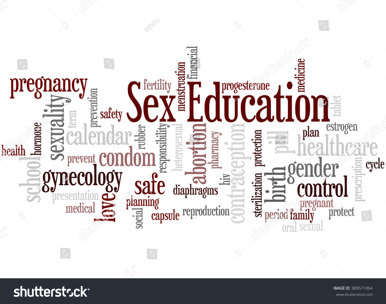 Sex Education Word Cloud Concept On Ilustración De Stock 389571064