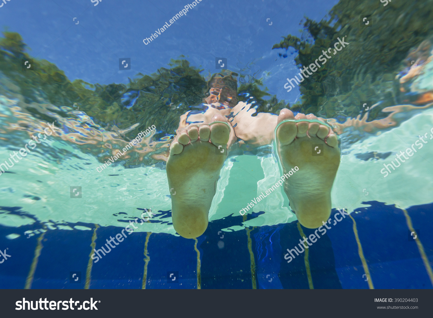 Feet Pool Underwater Womans Feet On Stock Photo Shutterstock