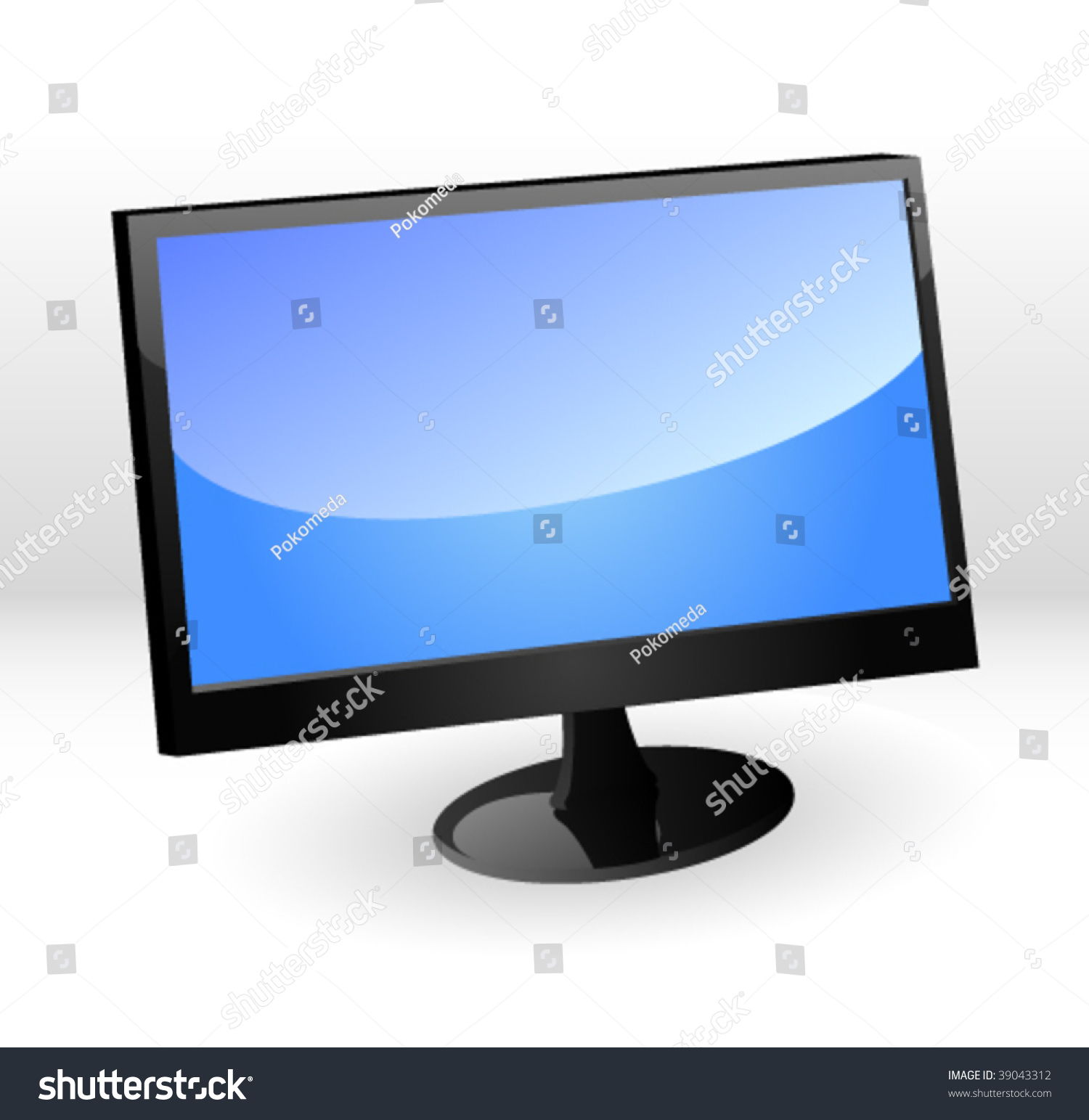 Plasma Tv Vector Illustration Stock Vector (Royalty Free) 39043312 ...