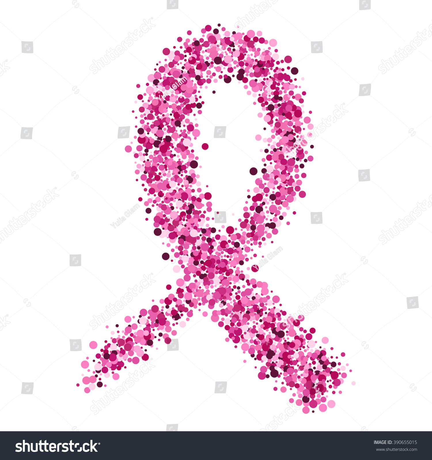 Vector Pink Icon Breast Cancer Awareness Stock Vector Royalty Free