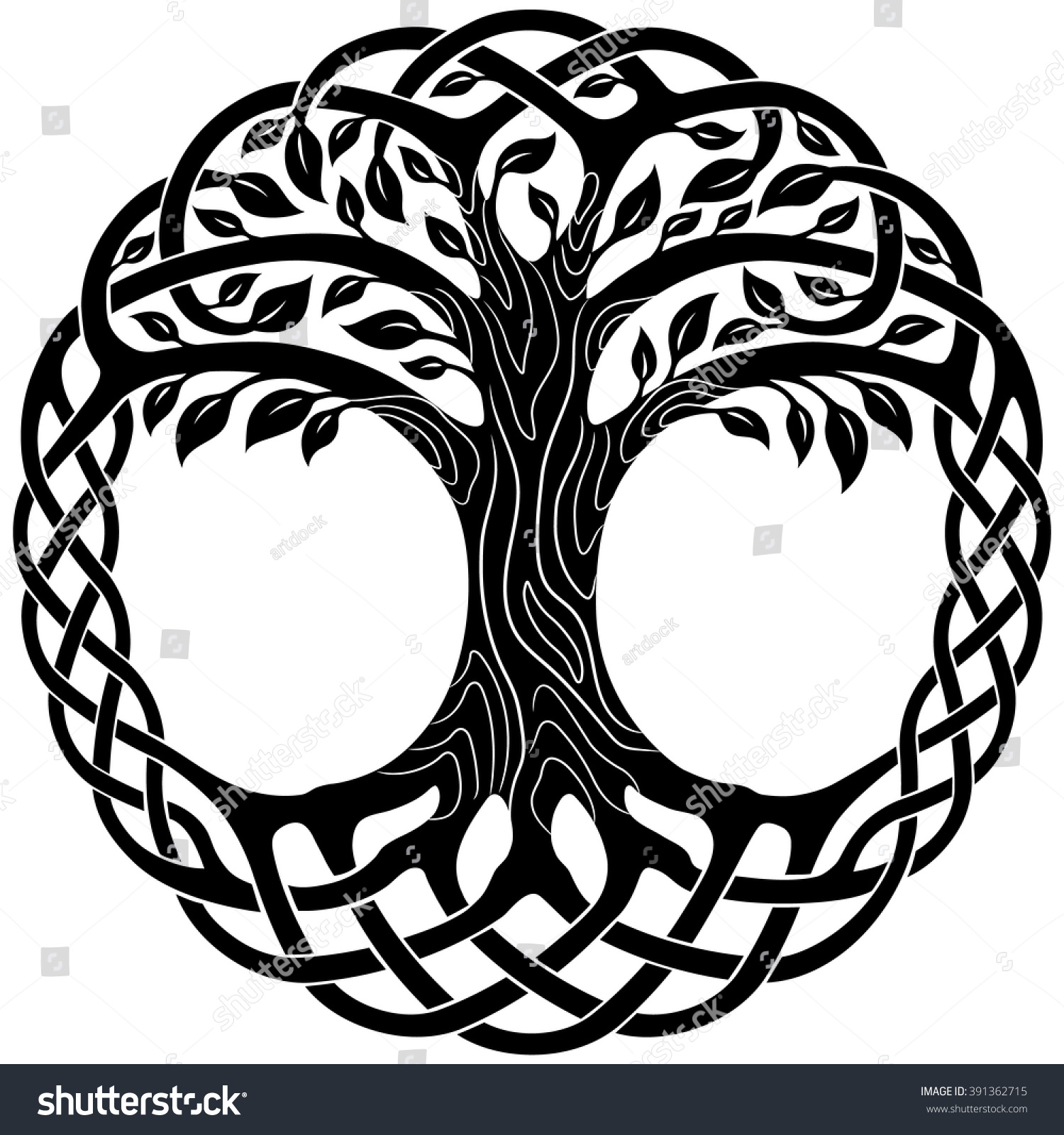 Дерево викингов вектор