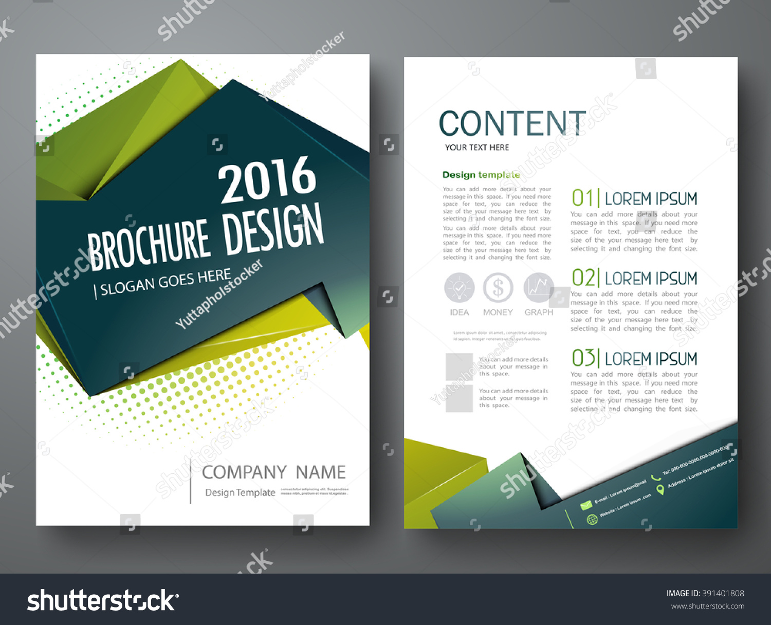 Modern Flyers Brochure Cover Report Magazine Stock Vector (Royalty Free ...