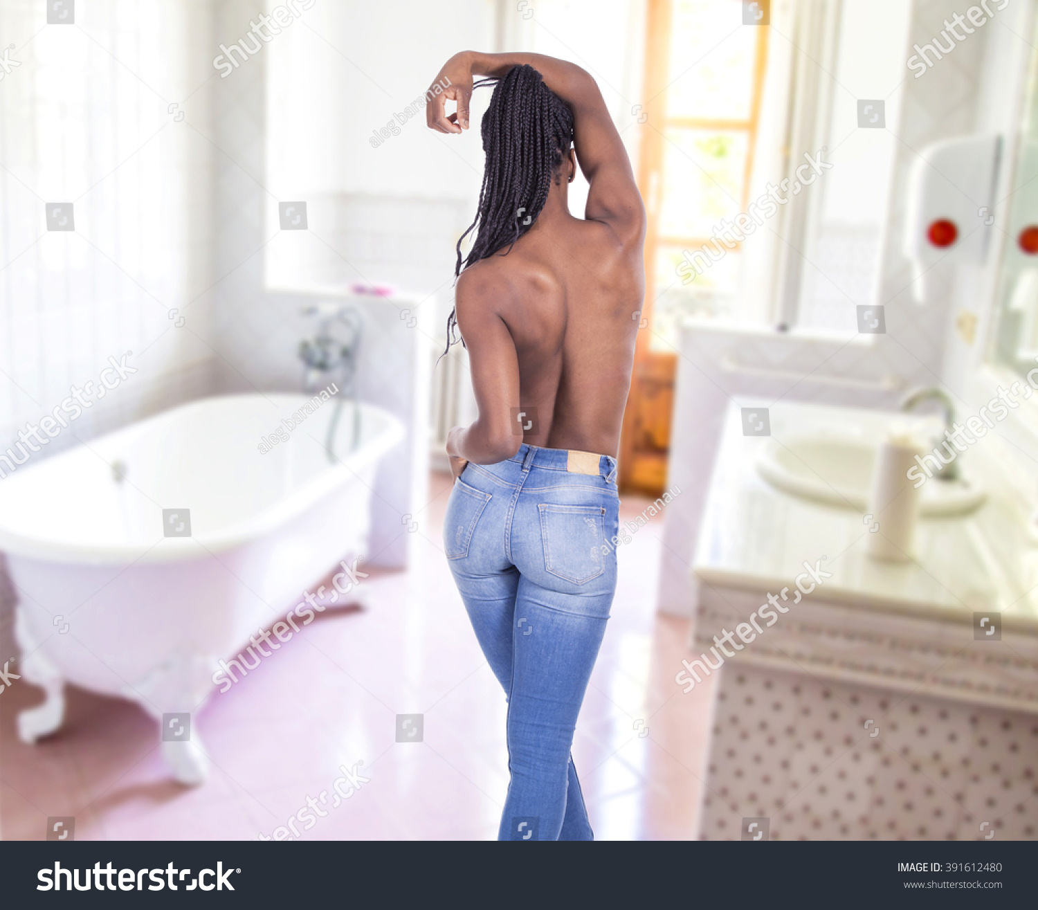 Girl Naked Sink