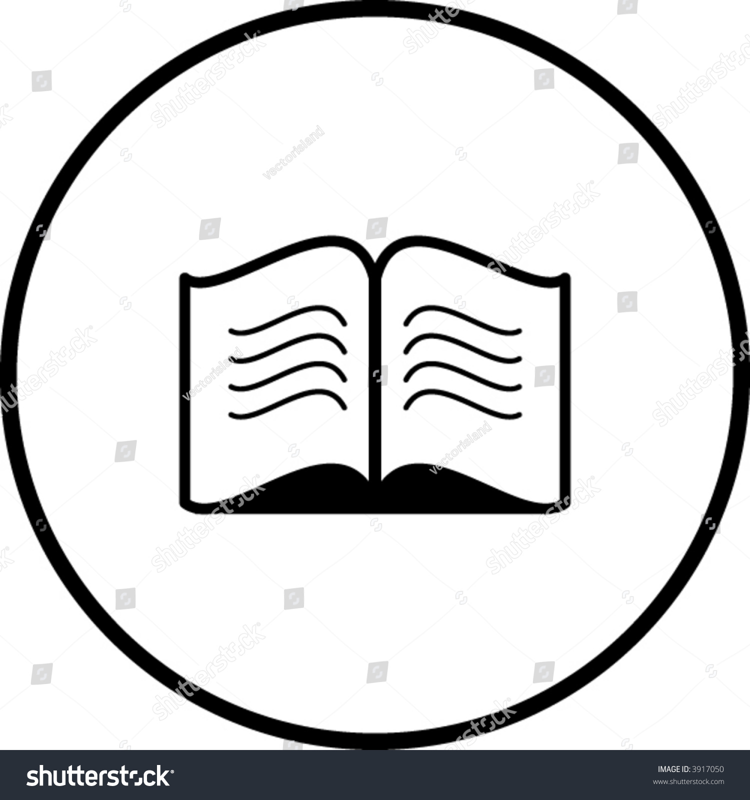 Знак книга в круге
