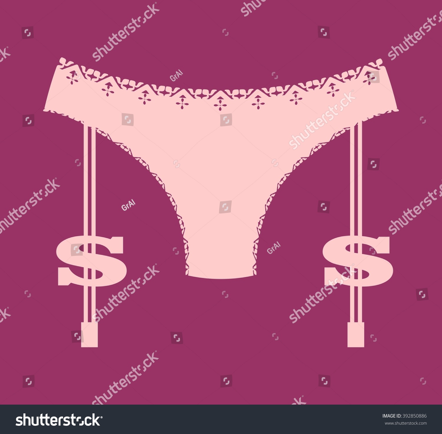 Lingerie Icon Simple Sexy Woman Lingerie Stock Vector Royalty Free 392850886 Shutterstock