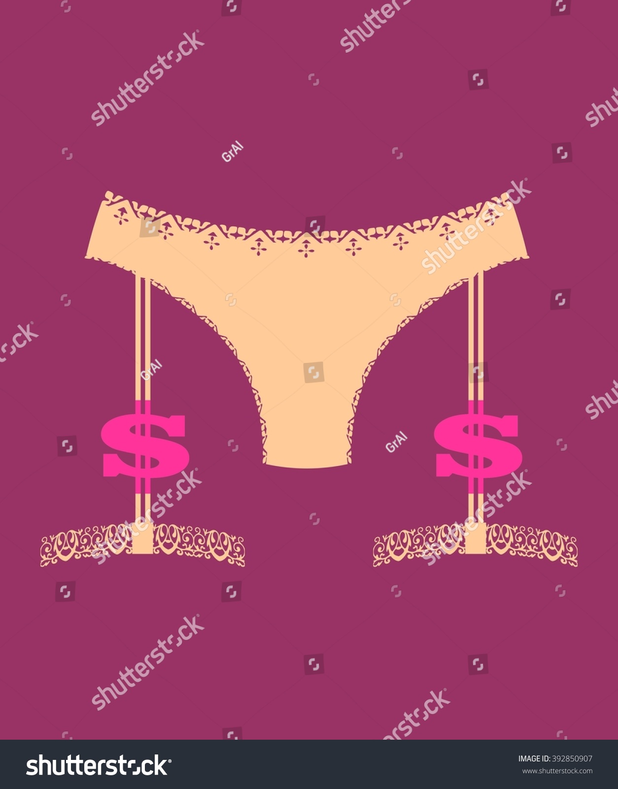 Lingerie Icon Simple Sexy Woman Lingerie เวกเตอร์สต็อก ปลอดค่าลิขสิทธิ์ 392850907 Shutterstock 7968