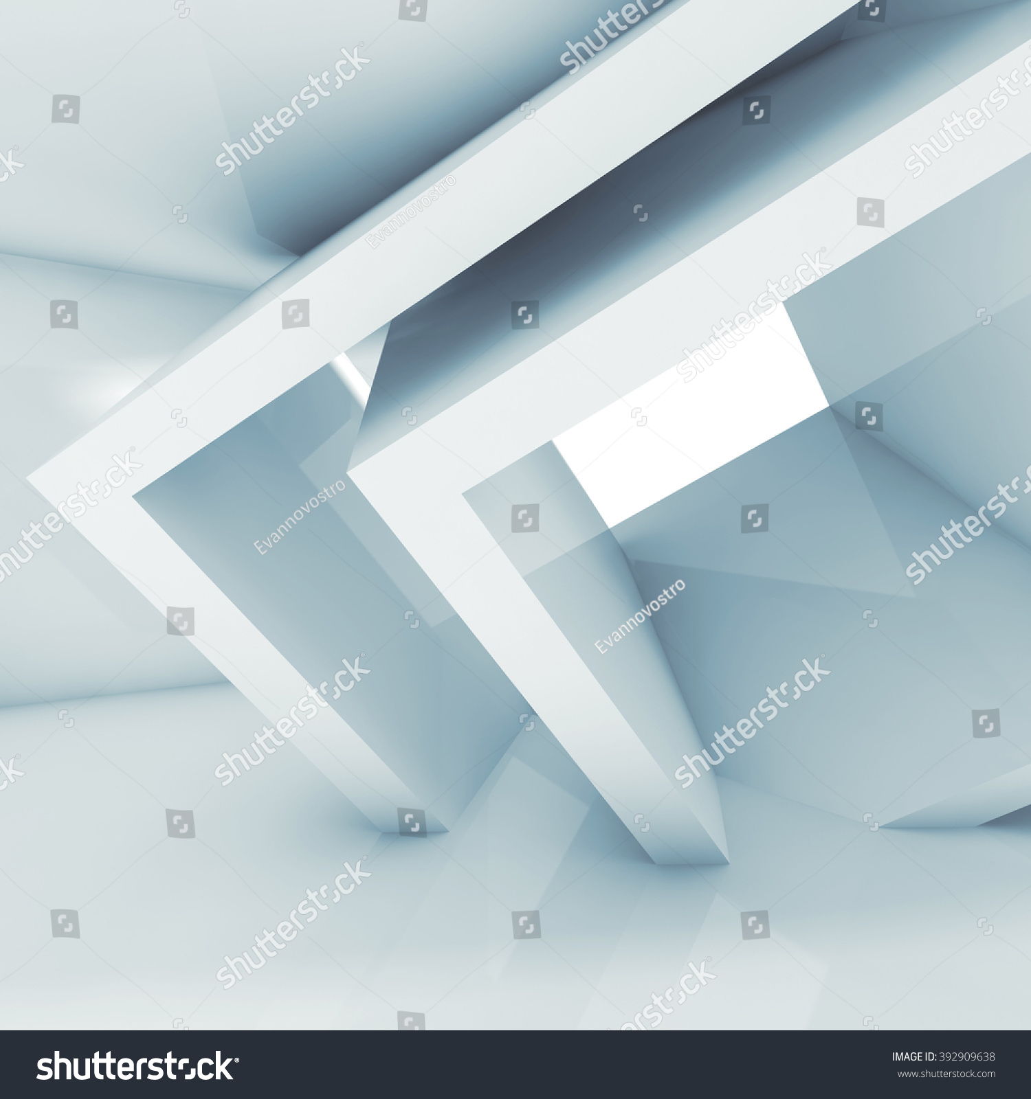 Abstract Interior Cubic Structures Empty Architecture Stock Abstract Interior Cubic Structures Empty Architecture Stock