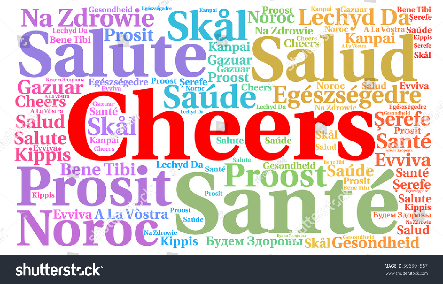 Cheers Word Cloud Concept Different Languages 393391567 Shutterstock