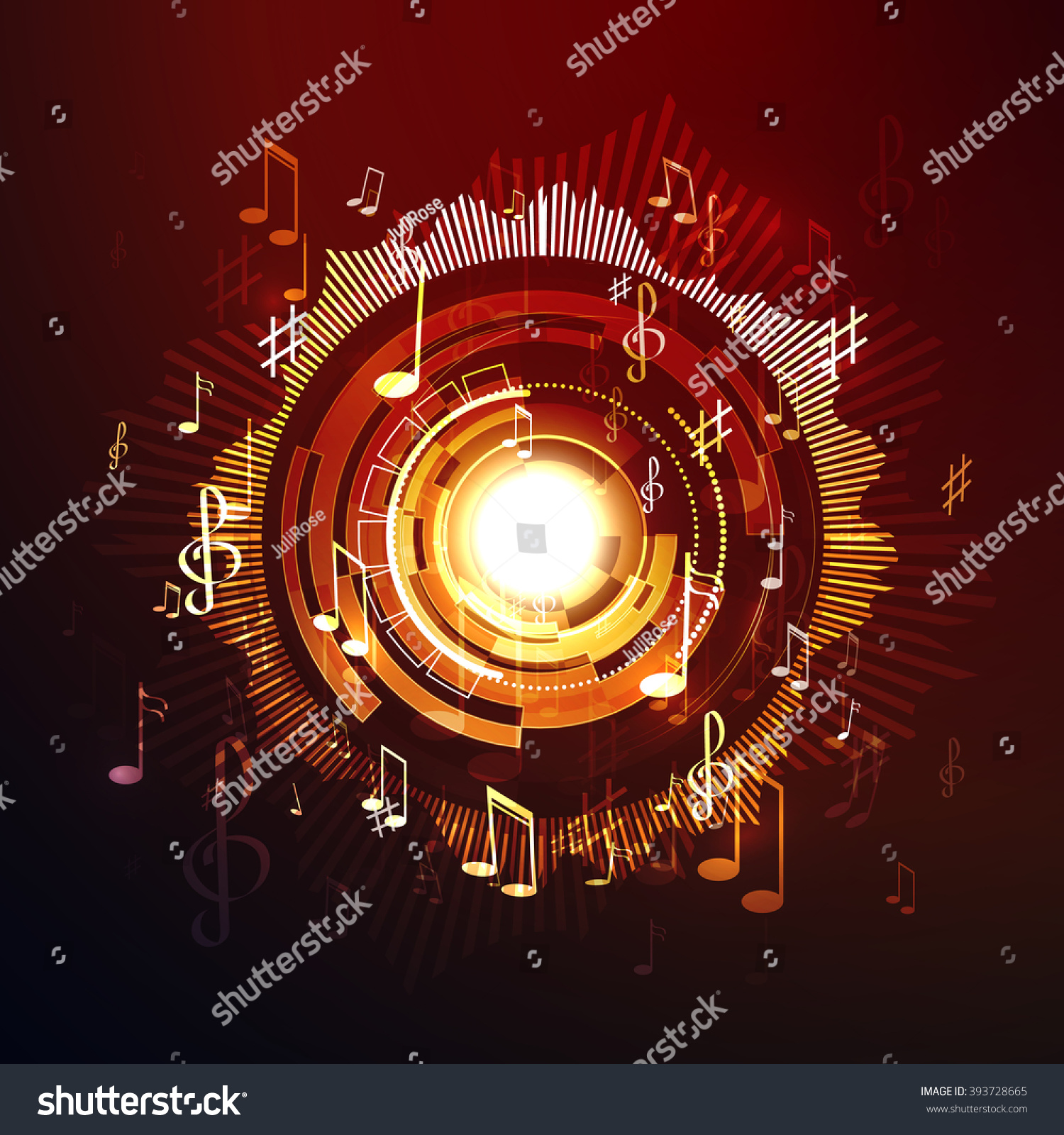 Vector Illustration Abstract Music Background Stock Vector Royalty 4067