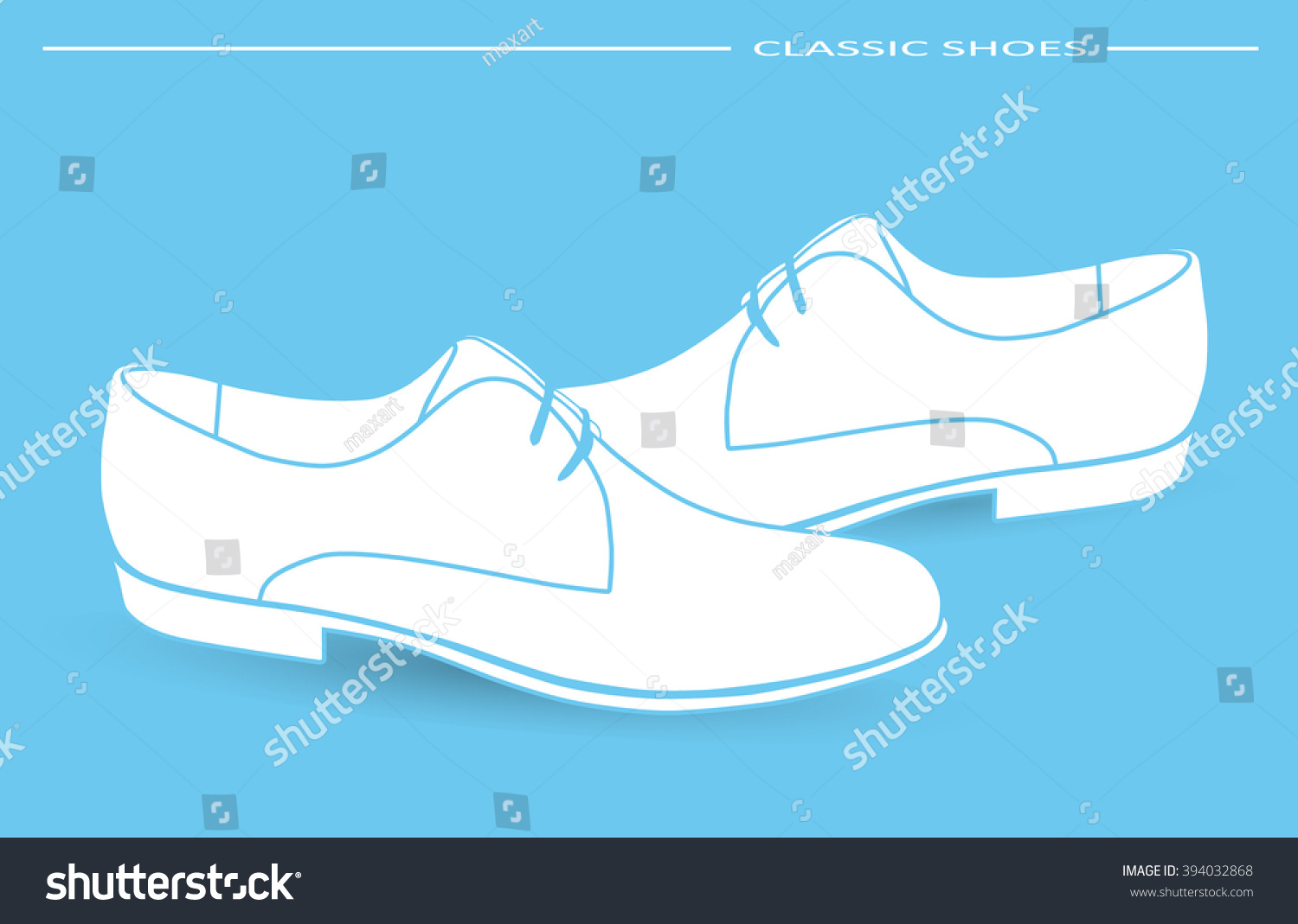 Shoes Vector Illustration Stock Vector (Royalty Free) 394032868 ...