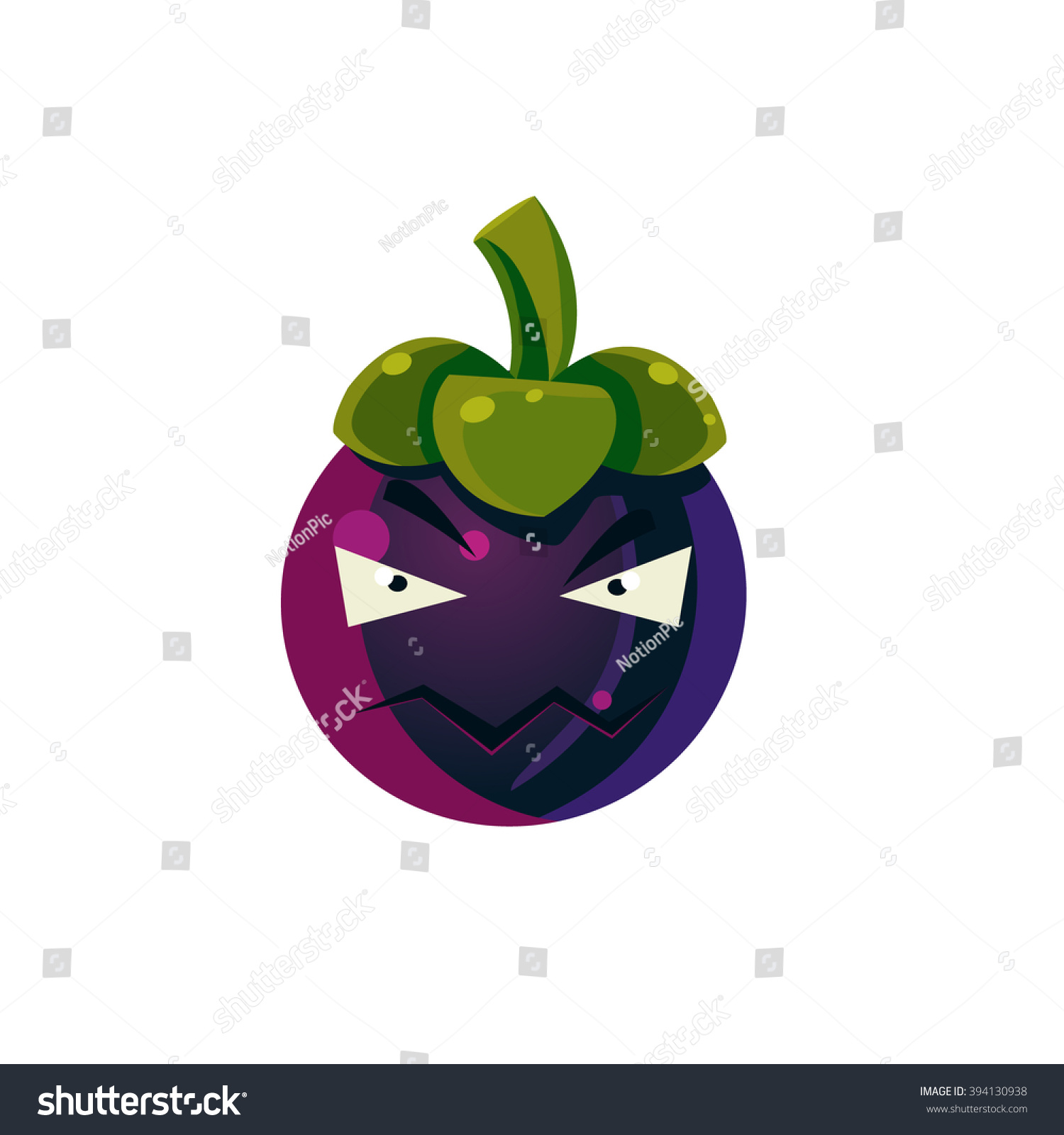 Angry Passion Fruit Emoji Flat Vector Stock Vector Royalty Free 394130938 Shutterstock