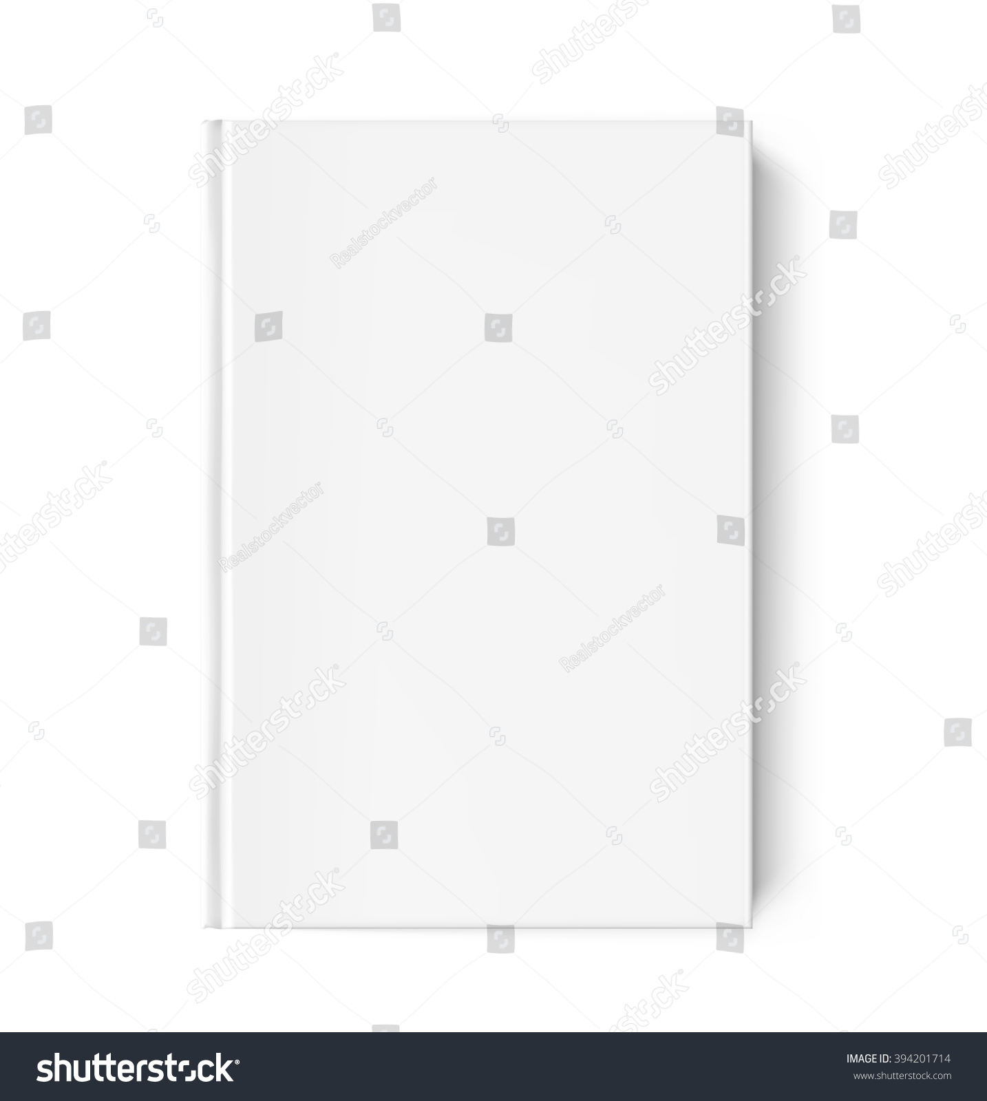 Blank Cover Book Isolated On White Stock Vector (Royalty Free ...