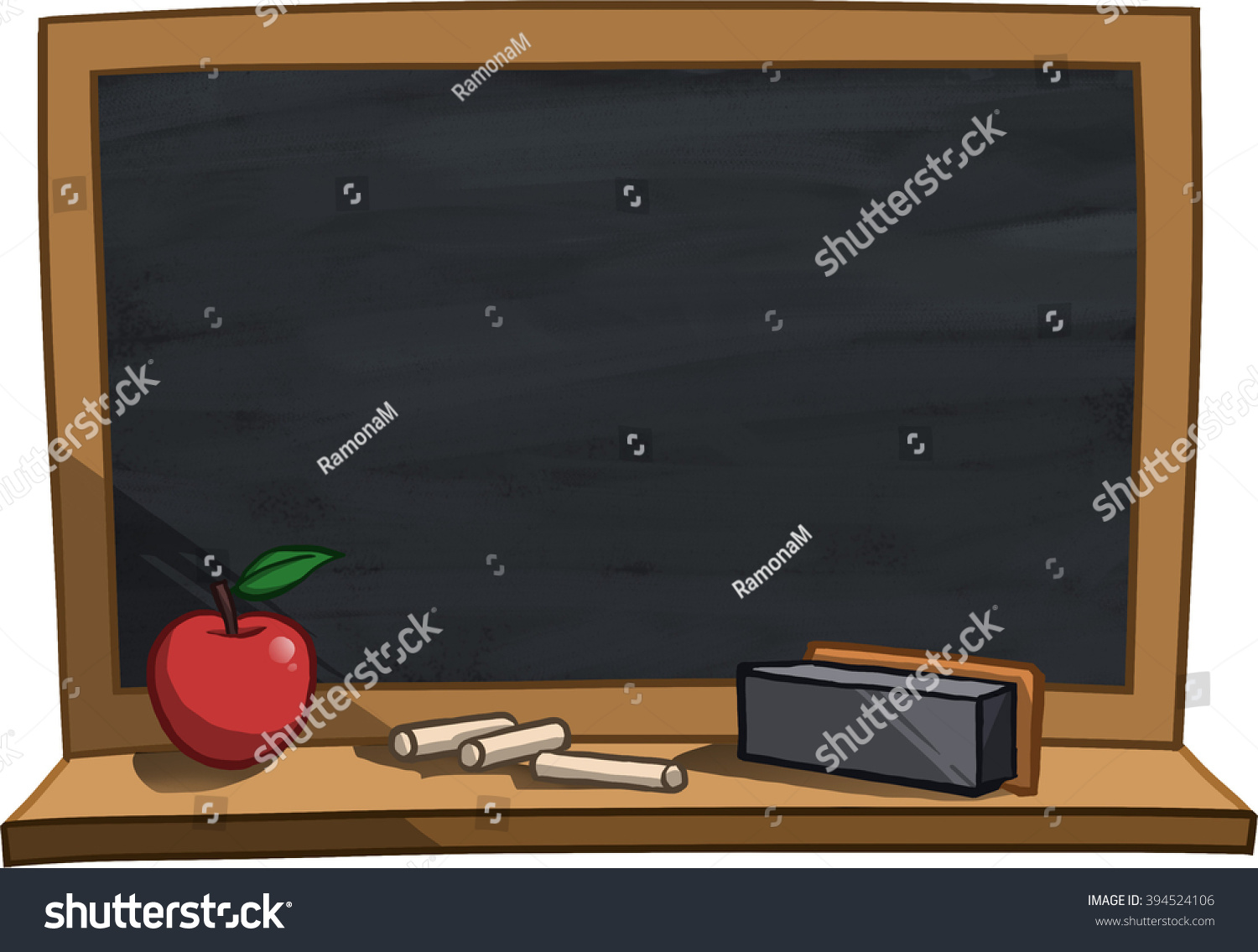 Chalkboard School Clip Art Stock Illustration 394524106 | Shutterstock