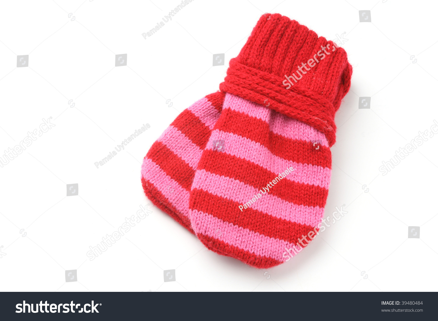 red newborn mittens