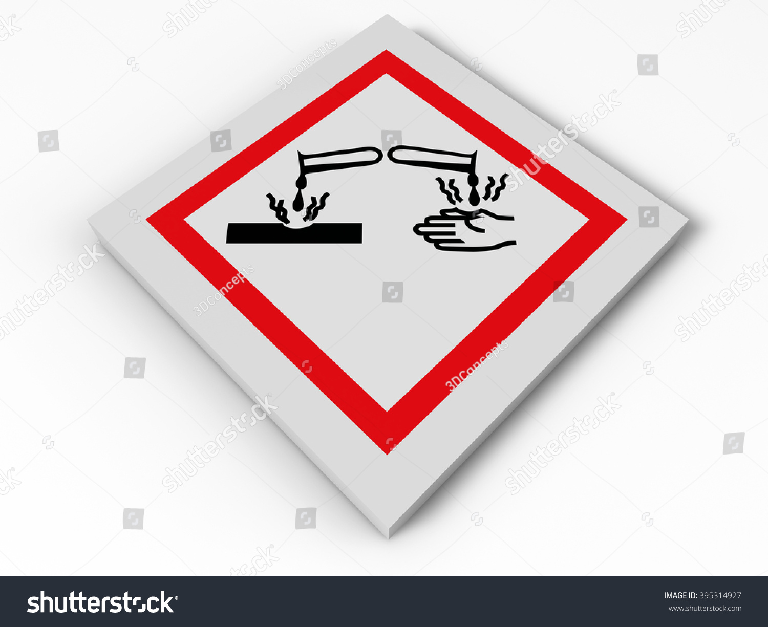 Globally Harmonized System Safety Marks Corrosive Stock Illustration ...