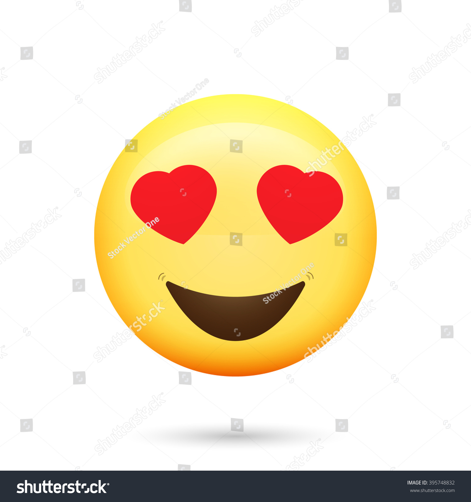 Love Emoticon Isolated Vector Illustration On Stock Vector (Royalty ...