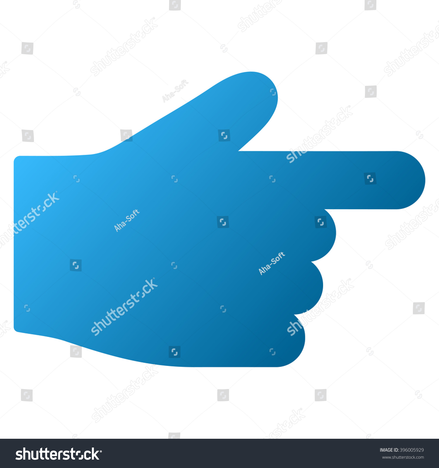 Right Index Finger Vector Toolbar Icon Stock Vector Royalty Free 396005929 Shutterstock 6230