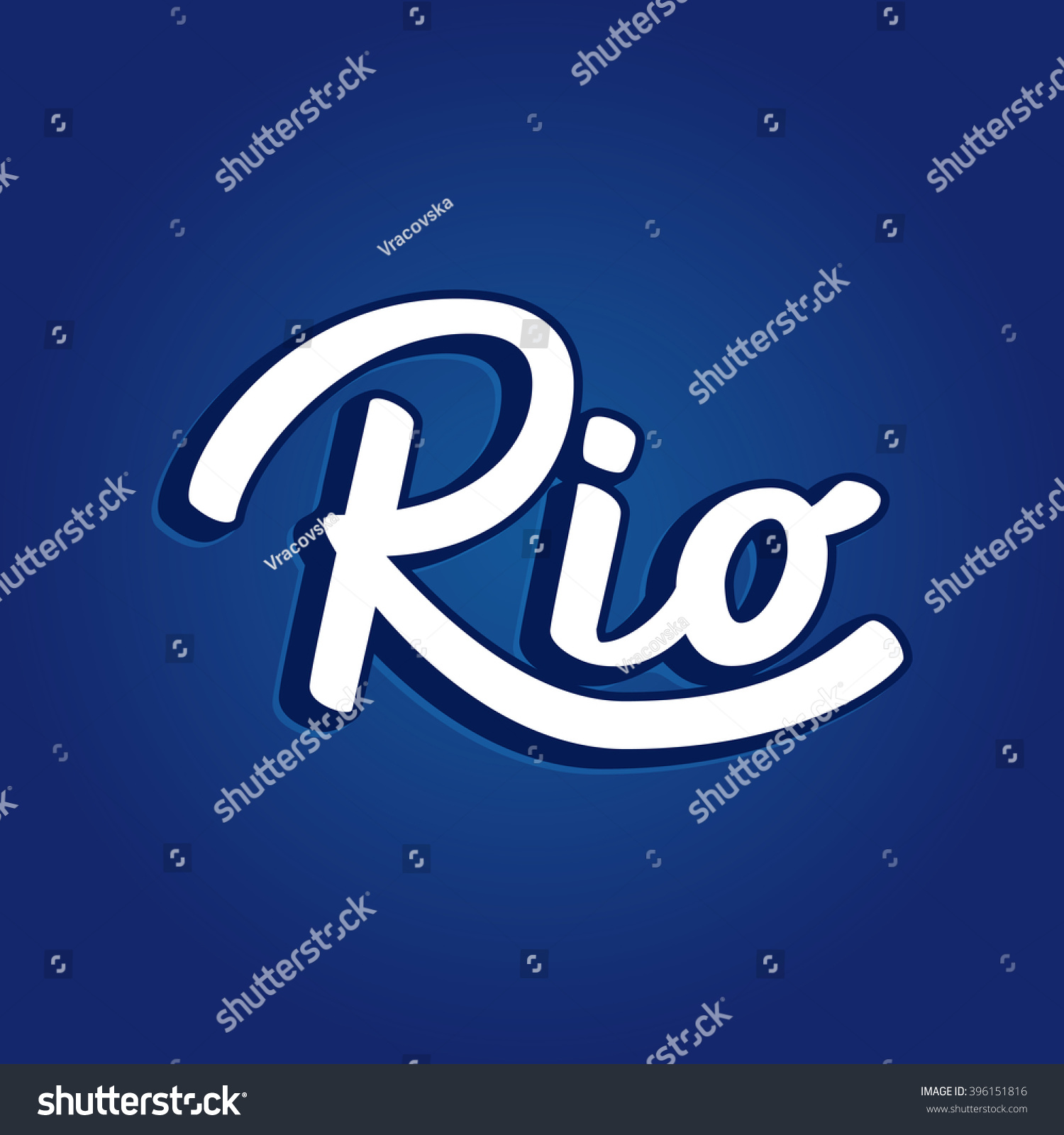 Rio Lettering Stock Vector (Royalty Free) 396151816 | Shutterstock