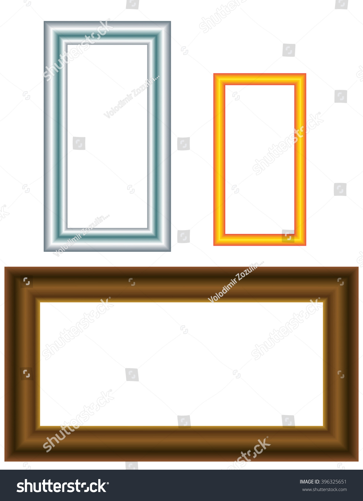 Cute Frame Setcolorful Cute Frame Stock Illustration 396325651 ...