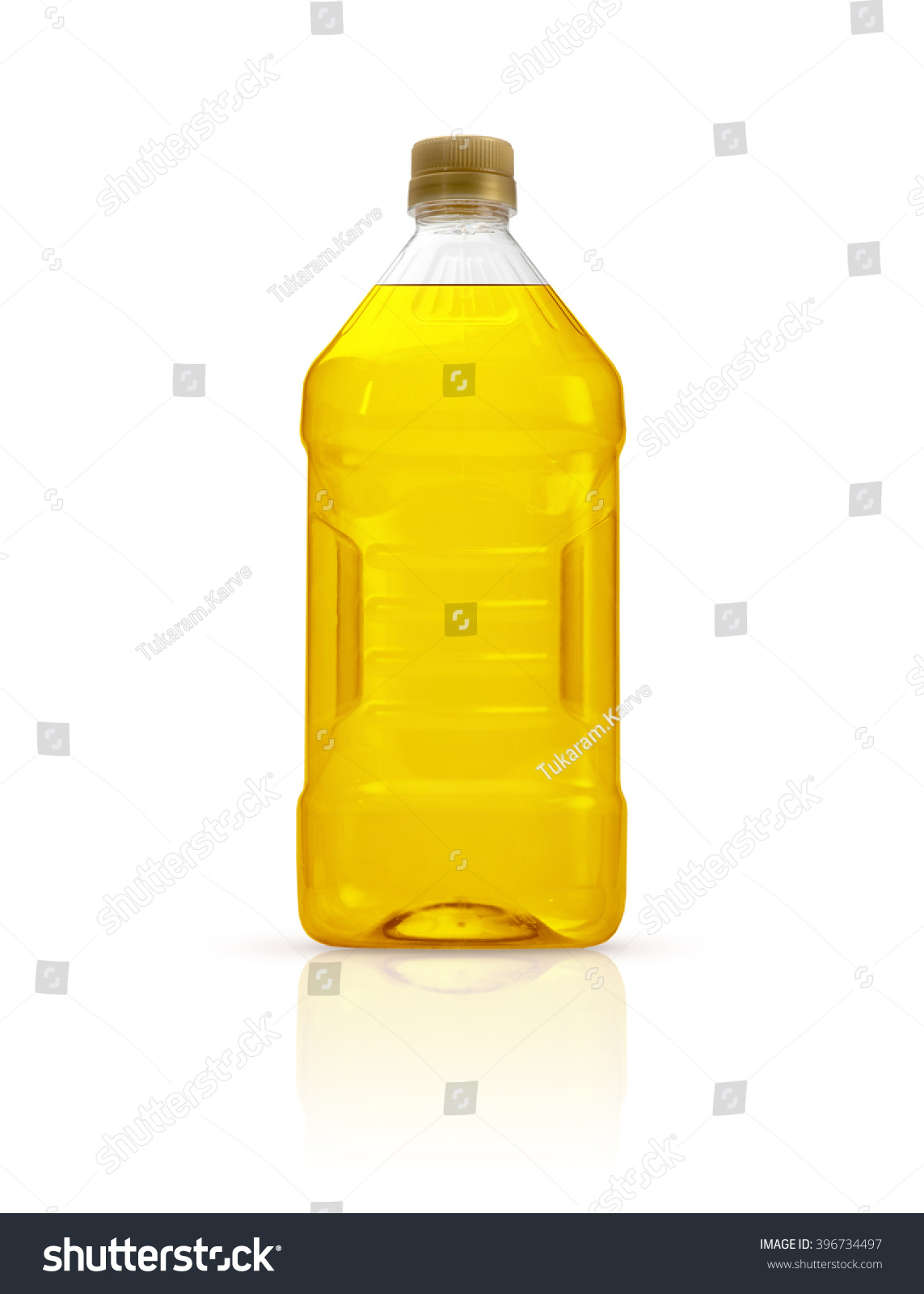 Vegetable Sunflower Oil Plastic Bottle Mockup Stock Photo 396734497