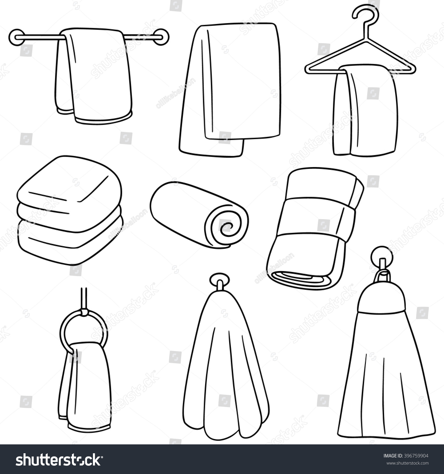 Схематичное изображение полотенца