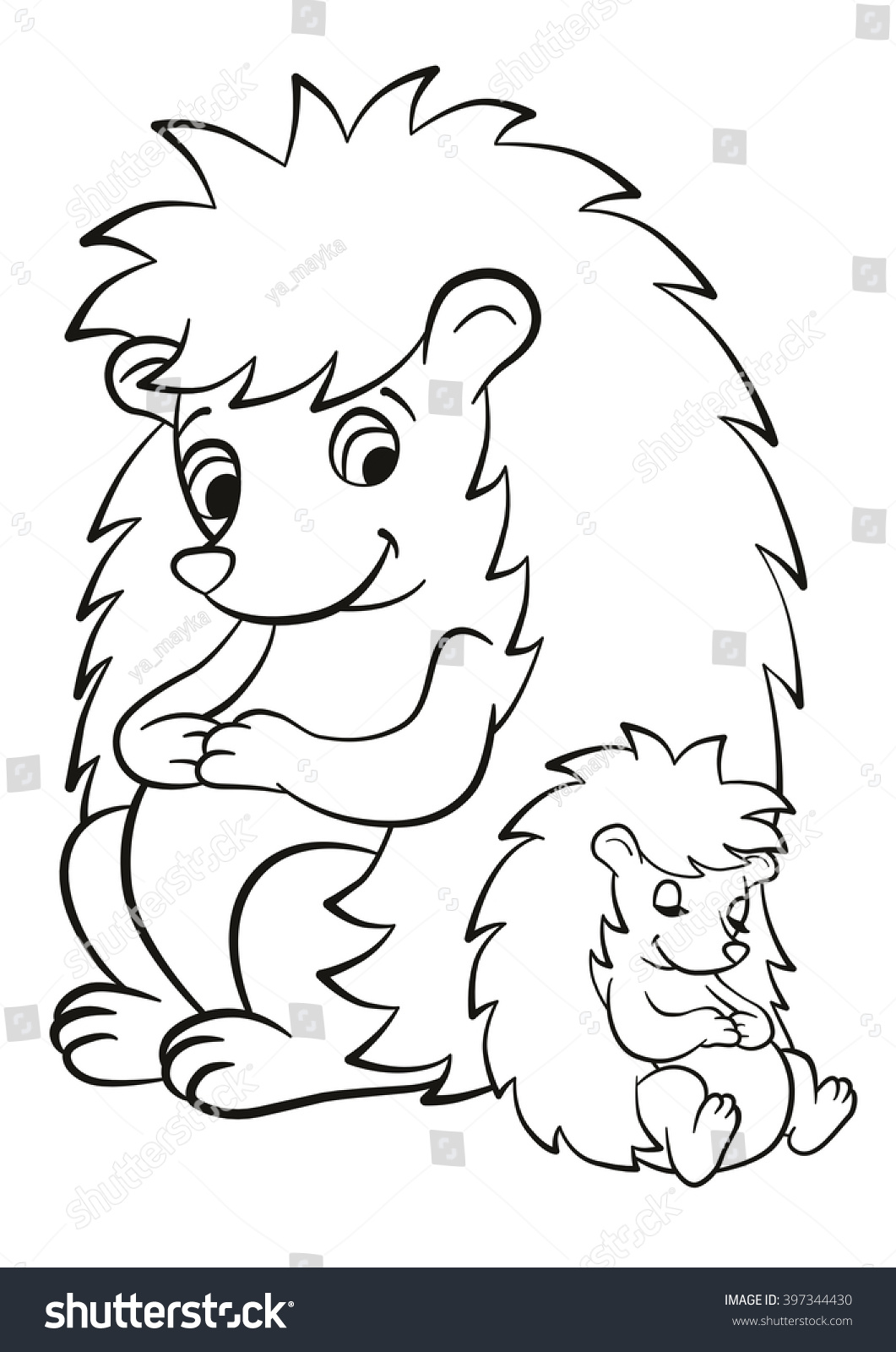 baby hedgehog coloring pages