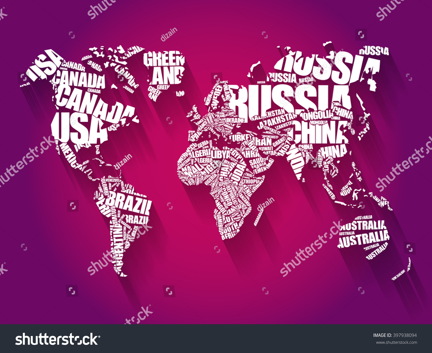 World Map Typography Word Cloud Concept Stock Illustration 397938094 Shutterstock