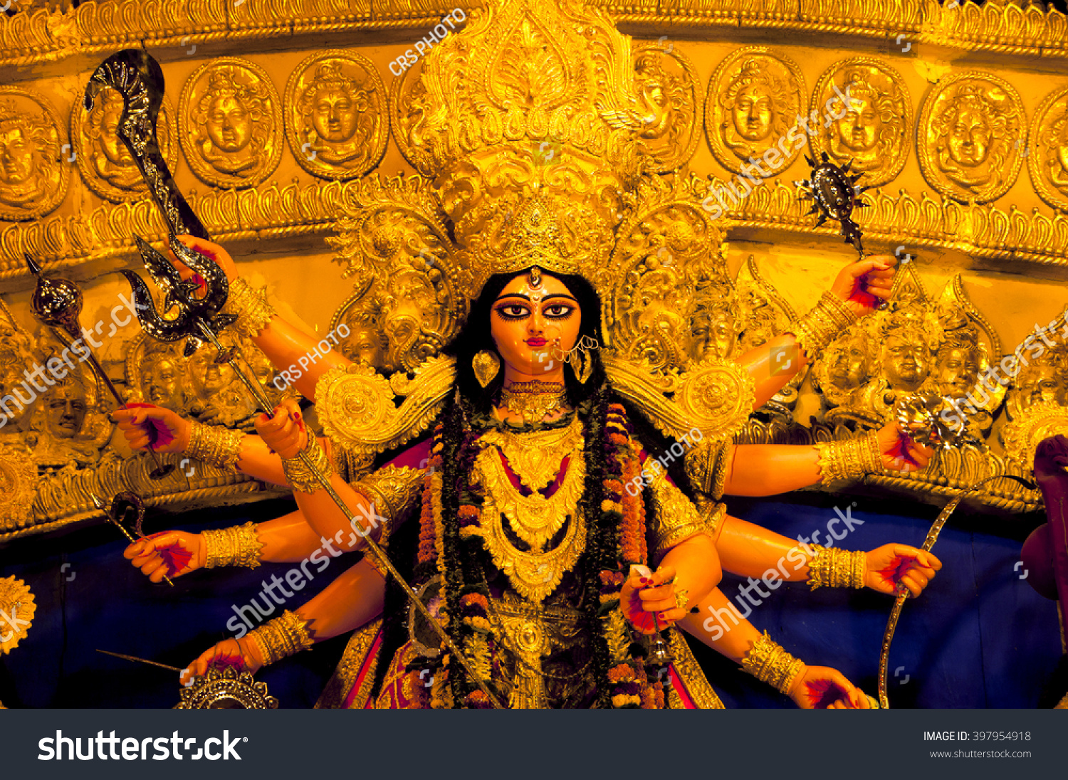 Durga Idol Durga Puja Navrata West Stock Photo 397954918 | Shutterstock