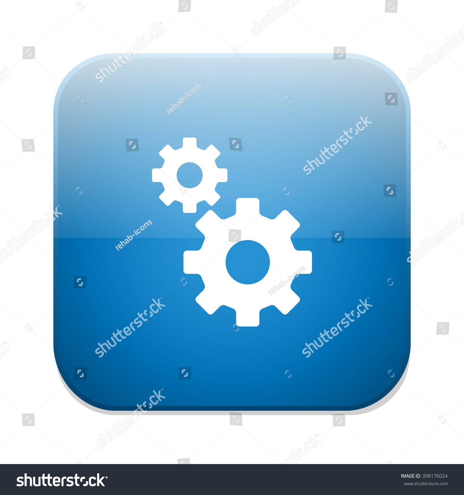 Gear Mechanism Symbol Stock Vector (royalty Free) 398176024 